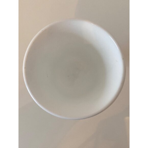 White Milk Glass Water Goblet Stemware Grapes Leaves Replacement Vintage - Picture 8 of 12